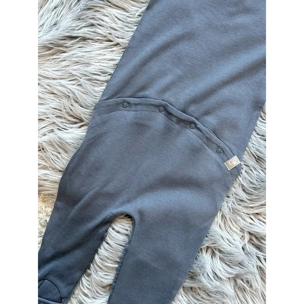 Goumi Kids Grow With You Loose Fit Zippy In Midnight Bamboo Jumpsuit Size 12-18m